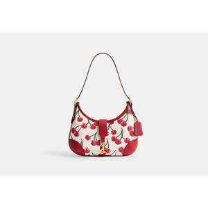 Hamptons Hobo Bag With Cherry Print